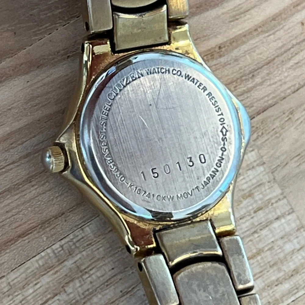 Citizen Elegance Ladies Watch Gold Tone Bracelet, Dial, Hands Hidden Clasp